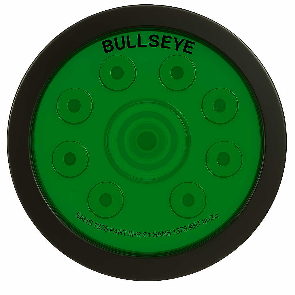 BullsEye Light-Green 110mm - with Rubber