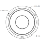 Strobe-Red-Plastic-36 LED Clear Lens 12-24V