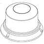 Strobe-Red-Plastic-36 LED Clear Lens 12-24V