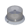 Strobe-Beacon Red-Plastic-24 LED Clear Lens 12-72V